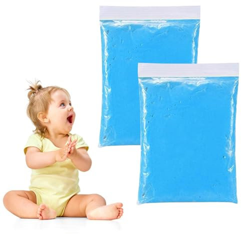 Baby Handabdruck und Fußabdruck Clay Set,Weich Ton Set für Neugeborene Hand und Fuß,Modelliermasse für Baby Handabdruck und Fußabdruck DIY Set,Geschenk für Babydusche Geschenk/Babyparty,Blau