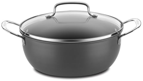 Cuisinart 650-26CP Chef's Classic 5-Quart Chili Pot with Cover Nonstick-Hard-Anodized, Black