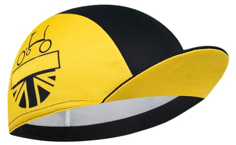 Cappellino Ciclismo Uomo in Poliestere - Berretto Sottocasco Traspirante con Protezione UV e Fascia Assorbente, Copricapo Sportivo per Bici da Corsa, Mountain Bike e Attività Outdoor(Unisex)