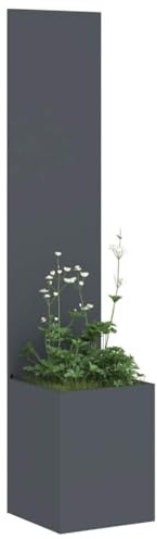 vidaXL Pantalla de Privacidad para Jardín Antracita 32 x 32 x 150 cm, Divisor Moderno para Jardín y Terraza, Pantalla de Privacidad Estilizada, Incrustaciones Decorativas, Enclosure Contemporáneo