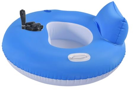Galleggiante motorizzato per piscina – Isola gonfiabile per rilassarsi – Lettino da nuoto comodo e portatile per il lago estivo Nuoto e prendere il sole
