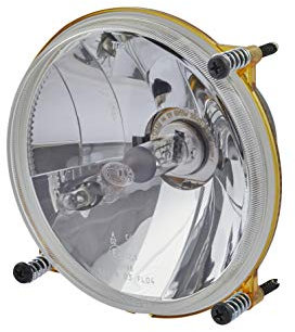 HELLA Halogen/FF Scheinwerfer - M133 - 12V - rund - Referenzzahl: 12.5 - ECE - glasklare Streuscheibe - Stecker: Flachstecker - links/rechts - 1A3 996 162-381
