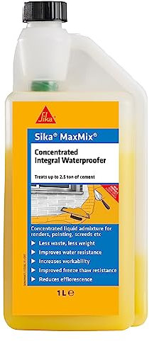 Sika Maxmix Concentrated Integral Waterproofer, Yellow, 1 Litre