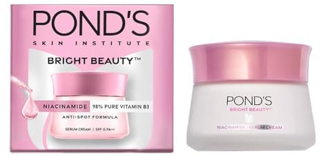 Ponds Bright Beauty Serum Cream 50 g | Lätt krämstruktur lämplig för vardagligt bruk.