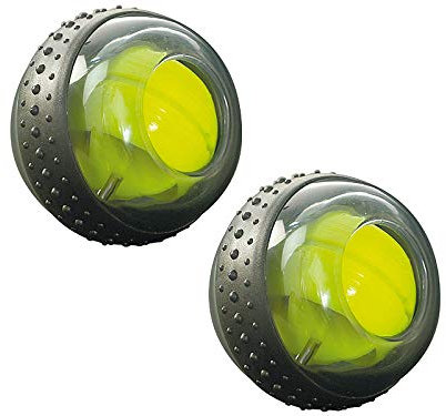 RotaDyn Rotations-Ball für Hand- und Armtraining, mit 10.000 Umdr./M., 2er-Set (Gyroball Training, Handtrainer, Trainieren)