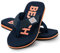 Ultrapower Flip-On Zehentrenner | Flip Flops | Badelatschen | Strandschuhe | Duschlatschen | Zehenstegpantolette | Bad | Sauna Schuhe | Sandalen | Blau/Orange | Gr.39