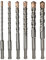Meccion SDS Plus Hammerbohrer Professionell Betonbohrer mit 4 Hartmetall Schneiden, Ideal zum Bohren in Stein, Beton, Naturstein, Ziegelmauer (6PCS SET （160mm）)