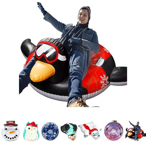 meteor Aufblasbare Schlitten Donut Schneerohr Aufblasbares Schnee Spielzeug für Erwachsene und Kinder Familienfreunde Outdoor-Aktivität An einem Ski -Hang nach Skifahren oder Snowboarden