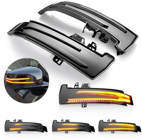 GEARCELL LED Dynamic Mirror Indicator Turn Signal Fit for Mercedes W204