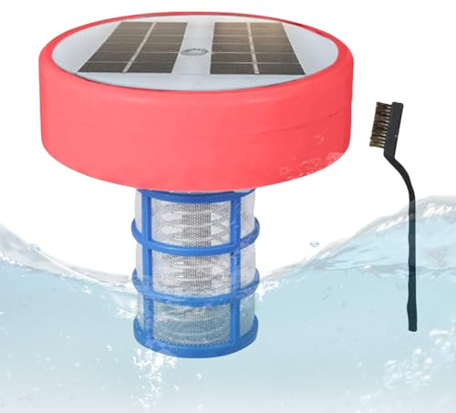 Ioniseur solaire pour piscine, purificateur eau de spa, efficacité solaire, éclairage LED multicolore, 6,29 pouces, pour eau douce, systèmes salés similaires