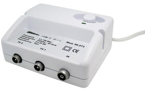 Amplificatore antenna Migliora il segnale. La sua facile installazione lo rende ideale per aumentare la copertura e ricevere un migliore segnale TV.