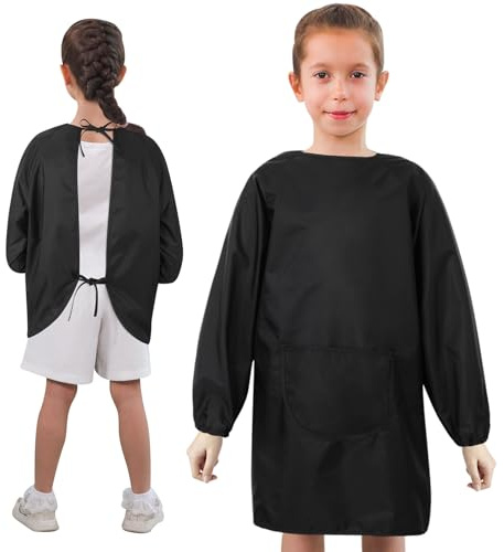 XLSXEXCL Kids Art Smock with Pocket, Long Sleeves Smock