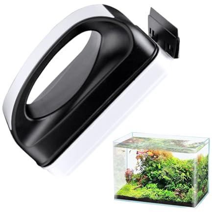 Nettoyeur d'algues pour aquarium avec racloir, brosse de nettoyage ergonomique réglable pour enlever les algues pour l'entretien des étangs