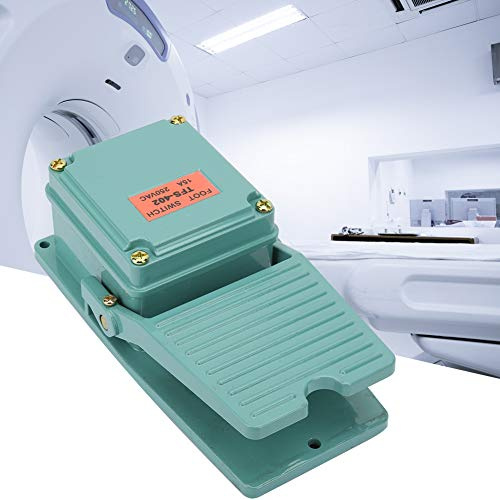 Fotpedalomkopplare, AC 250 V 15 A 1NO 1NC tillfällig slitbana halkfri aluminiumfotpedal brytare TFS-402