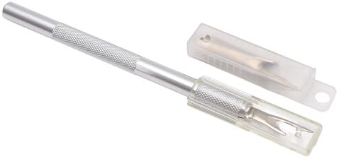 Zerodis Nahtschneider, 5-teiliges Metall-Nahttrenner-Set mit Ersatzklinge Aluminiumlegierung Griff Stichentferner Zum Nähen