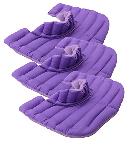 My Heating Pad Microwavable Neck and Shoulder Wrap Upper Torso Plus - Large Portable Heating Pad for Shoulders - Microwave Neck Wrap - 3 Packs Purple