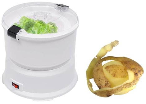 Pelador de patatas eléctrico de 85 W, pelador de patatas comercial, pelador automático de patatas de acero inoxidable para cocina