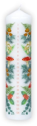 Talande bord skog jul pelare advent ljus 20 cm, 25 timmars brinntid, middag, dekoration, ljus gåvor för kvinnor
