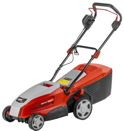 Cortacésped eléctrico Garden DEDRA, Ancho de Corte 360 mm, Todos los Tipos de césped – 40 l Saco de Recoger, 1600 W, Corte 20-70 mm, Plegable, Peso 15,5 kg con Mango ergonómico