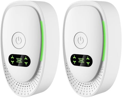 Plug-In Negative Ion Air Purifier, 2-Pack Mini Portable Plug in Air Purifier for Home, Air Purifiers for Bedroom Smokers for Home, Quiet Odour Remover for Pets, Toilets, Offices, Rooms