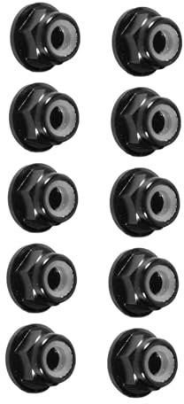 Aramox M4 in Alluminio e Dadi di Blocco in Nylon, 10pc, Bloccaggio Sicuro, Resistente alle Vibrazioni, Installazione Facile, Adatto per Hardware, Veicoli e Altro Ancora