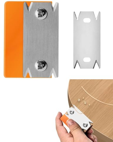 FUGLUS 1pcs Rifilatore per Legno, Pialla Portatile Pialla Multiuso per Bordi, Legno Nero Tagliabordi Legno, con Lame Sostituibili, Pialla con Bordo Antiscivolo per Legno, PVC, Cartongesso