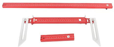 Marhynchus Modello per Pedata per Scale, Lega di Alluminio, Strumento di Misurazione Accurato con Scala Incisa Ad Alta visibilità Ed estremità Articolata Estesa per Professionisti e Appassionati del