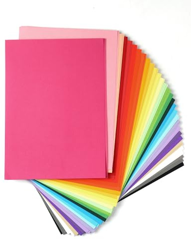 Colored Paper, A4, Multicolor, 230 g/m², 60 Sheets of Craft Cardstock in 30 Colors, Heavy-Duty Cardstock for Crafts, Cards, Invitations, Scrapbooking and DIY Projects, Ideal for School