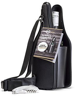 Cellardine CaddyO - Enfriador de Botellas de Vino, Color Negro