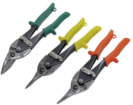 Silverline Tools CT17 - Tijera cortachapas de corte recto, 3 pzas (250 mm)