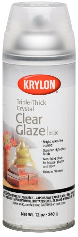 Krylon I00500A07 12-Ounce Triple Thick Clear Glaze Aerosol Spray,High-Gloss