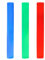 Relaxdays 10020586 LED Schaumstoffstab mit 6 Effekten, mit 3 LED, Farbwechsel, Partystick, Leuchtstick, rot / grün / blau