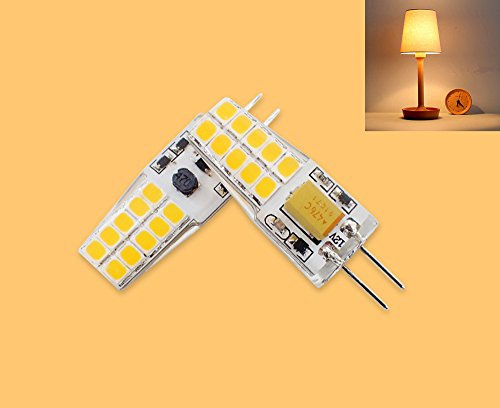 2 X GY6,35/G6.35 LED SMD lampadina risparmio lampada lampadina 6 W lampada bianco caldo 12 V AC/DC