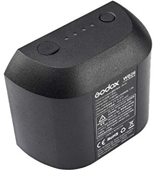 GODOX WB26 V2.0 Battery for AD600Pro II AD600Pro, Rechargeable Li-ion Replacement, DC 28.8V 2.6Ah 74.88Wh