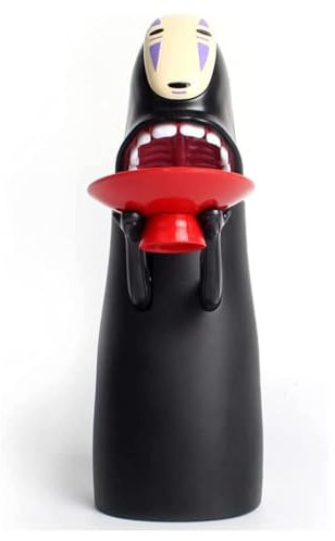 DUTTY Hucha Masculina sin Rostro de Dibujos Animados exquisitamente elaborada, con Efectos de Sonido, Movimiento Flexible y deglución automática de Monedas.