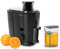 Brabantia Extracteur de Jus, 500 Watt, Récupérateur de Pulpe 1 L, Pichet à Jus 0,35 L, 2 Vitesses, Mixeur Puissant, Electrique, Légumes et Fruits, Inox, Noir, BBEK1123BK