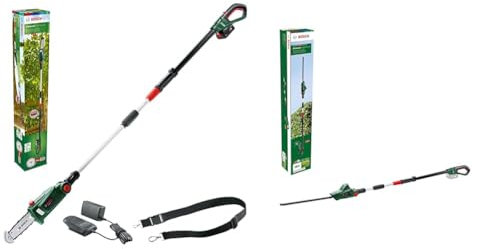 Elagueuse sur perche sans fil Bosch - UniversalChainPole 18 & Bosch taille-haies télescopique sans fil UniversalHedgePole 18