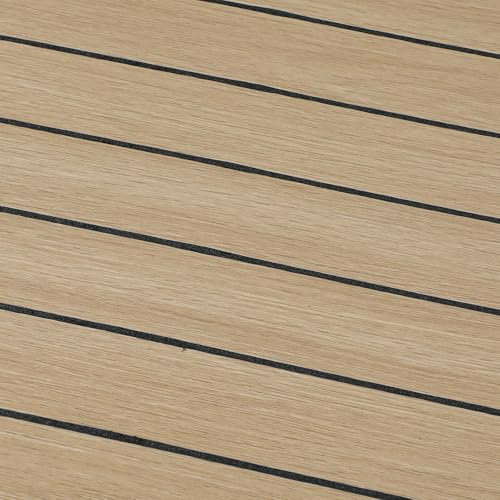 Lot de 10 panneaux muraux 3D autocollants en bois 3D rainurés - 40 x 40 cm - Revêtement mural en PVC - Imperméable et résistant à la chaleur - Pour mur, plafond, crédence de cuisine (bois)