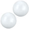 DIELOVEHUA 2 Pièces Ballon de Plage Gonflable, Ballon Piscine Blanche, Souple Ballon Gonflable Plage, Accessoires de Piscine, pour Piscine Extérieure, Jeux de Plage, Fêtes d'été