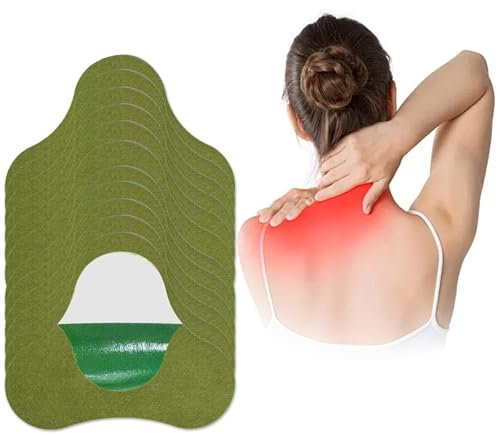 SSKHE 60 Patchs à Base de Plantes pour le Dos, le Cou et les Épaules, Patchs Anti - Douleur, Compresses Chaudes pour les Épaules, Soulagement de la Douleur