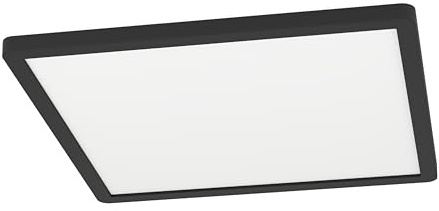 EGLO LED taklampa Minerario utomhus, balkong- och terrasslampa, svart plast | IP54, varmvit, 29 x 29 cm