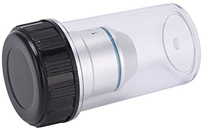 KIMISS Obiettivo per Microscopio 1X Acromatico a Bassa Potenza per Microscopi Biologici, Obiettivo 195 con Filettatura RMS da 20,2 Mm