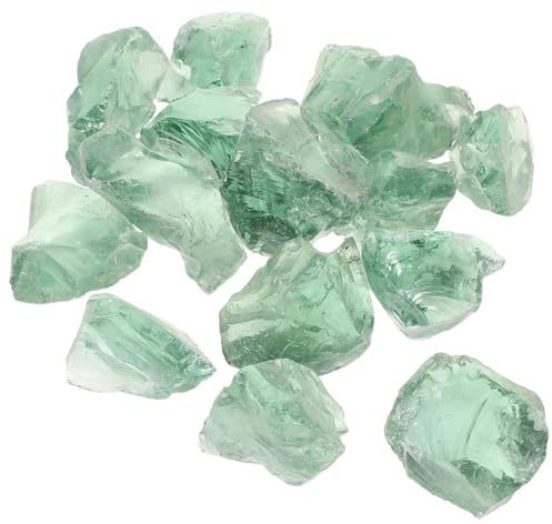Hohopeti Piedras Decorativas para Acuario de Betta 2 Kg, Grava de Vidrio Natural 3-5 CM Resistente Decoloración, Grava para Peceras y Macetas, Decoración para Estanques y Paisajismo