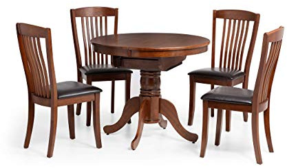 Julian Bowen Ausziehbarer Esstisch Canterbury, rund bis oval, Mahagoni