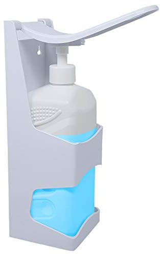 Desinfektionsmittel-Spender 1000 ml aus Kunststoff, Desinfektionsspender, Seifenspender für Wandmontage + Leerflasche