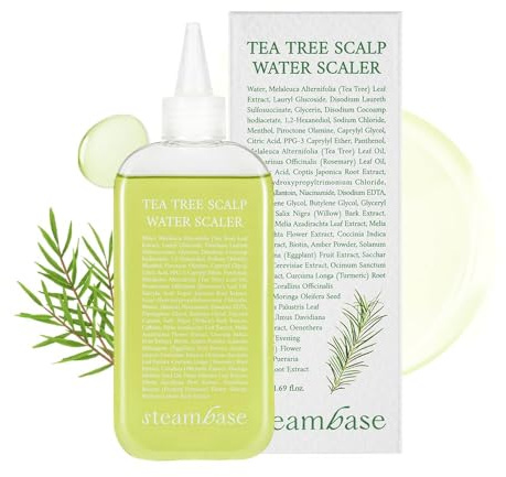 STEAMBASE Tea Tree Scalp Treatment | Purifies and Exfoliates Oily Scalp | Natural BHA & Tea Tree | Removes Odor & Buildup | Hypoallergenic Exfoliator, 8.42 fl oz