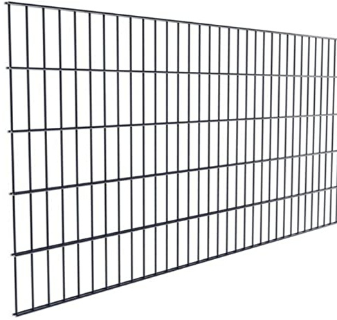 Doppelstabmatte Element 2,5 m 6/5/6 NUR MATTE Gittermatte Zaunelement Anthrazitgrau 1430 mm