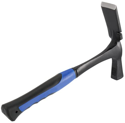 KEILEOHO Martillo de roca mate de 32 onzas con mango deslizante, martillo geólogo de acero de 30 cm, 2 libras