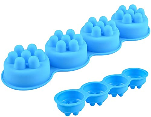 Lecerrot Barra Masaje Silicona - Moldes para cepillos Pelo - Silicona para jabón Hecho Mano, Fondant para Hornear, Pastel, Chocolate, moldes para Hacer gelatina
