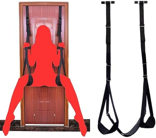 Set di restrizioni del kit di schiavitù sessuale Altalena del sesso della porta Altalena del sesso morbida sopra la porta, restrizioni di schiavitù Giocattoli del sesso Mobili for il sesso for la came